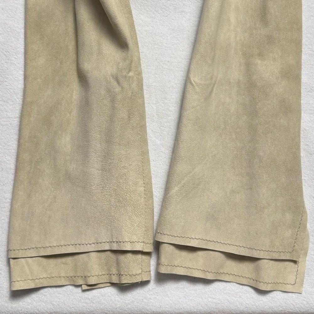 Free People Goat Suede Jacket Draped Lapel Boho Moto Size 2 - Picture 8 of 15